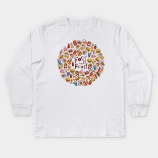 Fast Food Kids Long Sleeve T-Shirt